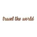 Letras de madera caoba Viajar por el mundo