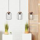 Pendelleuchte Rosalie, braun, 130 x 100 cm, Holz Pendellampe