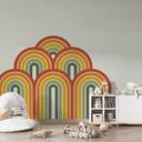 Retro regnbue Wallsticker