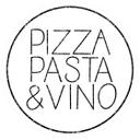 Sticker mural Pizza Pasta & Vino - Blanc - Rond