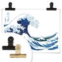 Plakat - Hokusai - Den store bølge