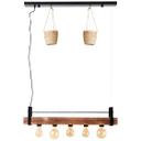 Pendelleuchte Aron, braun, 106,5 x 80 cm, Holz Pendellampe