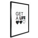 Póster Get a life - Efecto Glitch