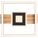 Deckenleuchte Aras, braun, 27,5 x 29,5 cm, Metall Lampe