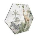 Wanddecoratie jungle dieren op grote safari - Ms Tiff - Alu-Dibond