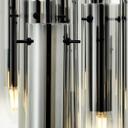 Pendelleuchte Hilla, grau, 199 x 52 cm, Metall Lampe