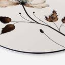 Vægcirkel Dried Flowers in Cream - Treechild – print på aluminium (Alu-Dibond)