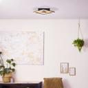 Deckenleuchte Vincent, braun, 6,2 x 25 cm, Holz Lampe