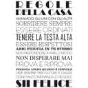 Sticker mural - Regole della casa 1