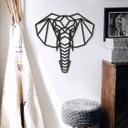 MDF - Decoración en madera cabeza de elefante de origami