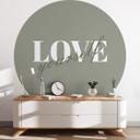 Tapet cirkel Love yourself - vliesetapet/selvklæbende non-woven tapet