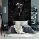 Fotomural de dormitorio - tiburón ballena en el océano de estrellas - Cakir