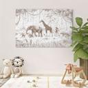 Lienzo Desfile en la jungla con animales - Kikki Belle