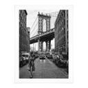 Póster Bolton - Estilo en Manhattan con el emblemático puente de Brooklyn