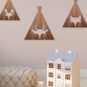 Decoración en madera caoba - Tipi - Ciervo
