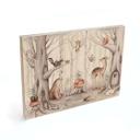Cuadro de madera para habitación infantil simpáticos animales en el bosque - Kvilis