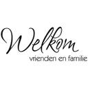 Muursticker Welkom vrienden en familie