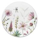 Tableau sur alu-Dibond rond Delicate Flowers