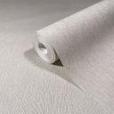 Papel pintado no tejido de aspecto textil con superficie texturada blanco, beige liso