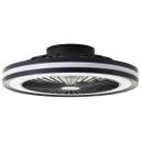 Deckenventilator mit LED-Licht Malea, schwarz, Deckenleuchte