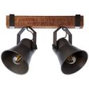 Spotbalken Maria, schwarz, 24 x 40 cm, Holz Strahler