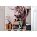 Livingwalls papier peint photo ARTist Highland Cattle marron, crème