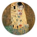 Tableau sur alu-Dibond rond Klimt - Le Baiser