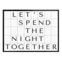 Plakat - Gitter - Let's spend the night together
