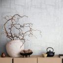 Papel pintado no tejido en blanco brillante formas geométricas gráfico moderno 