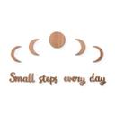 Décoration murale bois placage acajou - Small steps every day