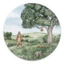 Tableau sur alu-Dibond rond Kikki Belle - Ours et Abeilles