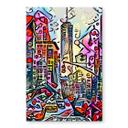 Akrylbillede Zamart - New York Empire State Building - Rizzi-stil