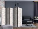 Screen room divider - Grene i bevægelse, 5-delt - 225x172 cm