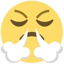 Muursticker Emoji Frustrated Face
