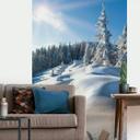 Fototapete Snowdrifts on Winter Snow 144x260 cm