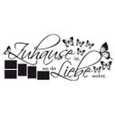 Wallsticker -  Hjemme er ..  med plads til fotos