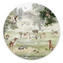Tableau sur alu-Dibond rond Kikki Belle - Plaisir en forêt
