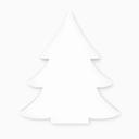 Letra decorativa 3D Árbol de Navidad