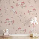 Fotomural unicornios encantados con flores de cerezo - Kikki Belle