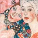 Fototapet med kunsttryk - Klimt - Veninderne