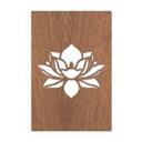 Arte en madera de caoba - Flor de loto