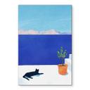 Billede Siesta med kat ved havet - Rivers – print på aluminium (Alu-Dibond)