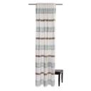 Homing Vorhang Lea mit verdeckter Schlaufe weiß, braun, blau -  2,45x1,40 m