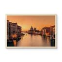 Træplakat Solnedgang i Venedig - Zhang