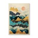Cuadro de madera pico de montaña por encima de las nubes - SpaceFrog Designs