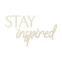 Decoración de madera letras 3D STAY inspired - Poplar
