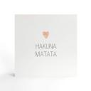 Billede af træ til at sætte op - Confetti & Cream - Hakuna Matata - 15x15 cm