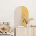 Wallsticker set of 2 half arches - yellow and beige