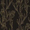 Daniel Hechter Papier peint floral Noir, Jaune
