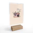 Bordskærm Retro Radio blomster - Frida Floral Studio